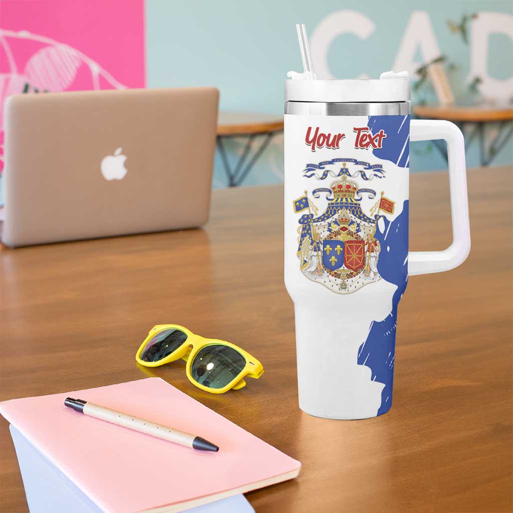 Personalised Saint-Domingue Tumbler With Handle Coat Of Arms Grunge Style