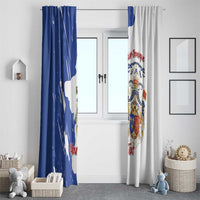 Personalised Saint-Domingue Window Curtain Coat Of Arms Grunge Style