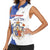 Personalised Saint-Domingue Women Sleeveless Polo Shirt Coat Of Arms Grunge Style