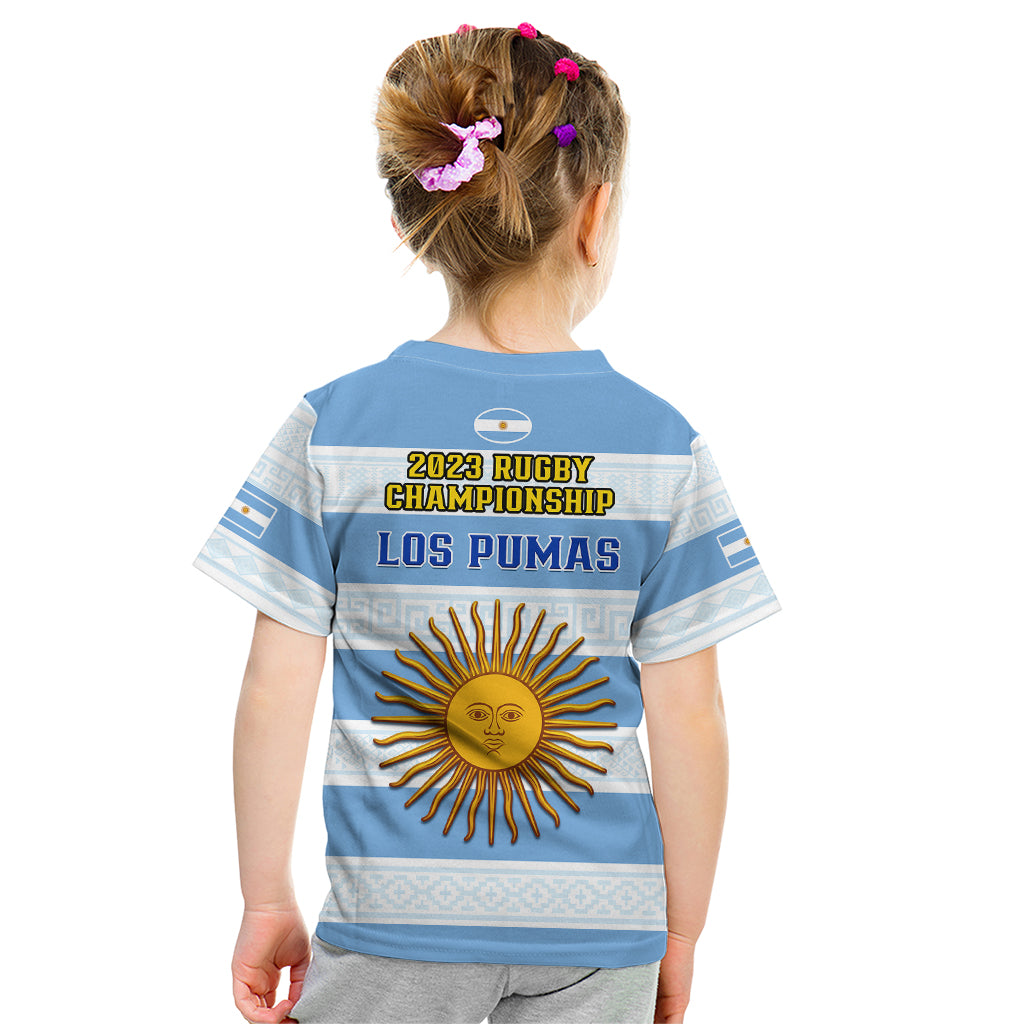 Argentina Rugby Kid T Shirt Los Pumas 2023 Go Champions Unique Style - Wonder Print Shop