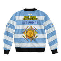 Argentina Rugby Sleeve Zip Bomber Jacket Los Pumas 2023 Go Champions Unique Style - Wonder Print Shop