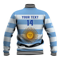 Personalised Argentina Rugby Baseball Jacket Los Pumas 2023 Go Champions Unique Style - Wonder Print Shop