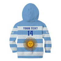 Personalised Argentina Rugby Kid Hoodie Los Pumas 2023 Go Champions Unique Style - Wonder Print Shop