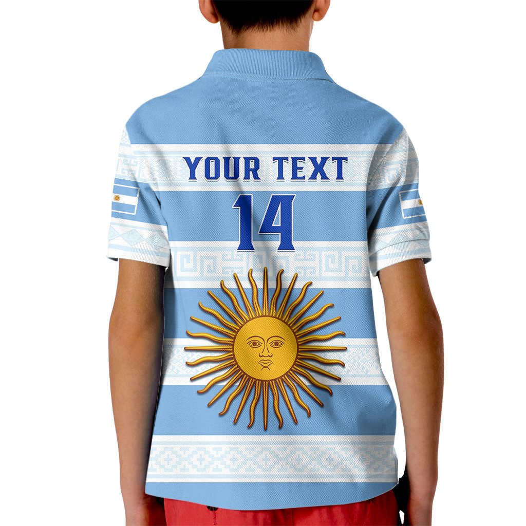Personalised Argentina Rugby Kid Polo Shirt Los Pumas 2023 Go Champions Unique Style - Wonder Print Shop