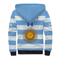 Personalised Argentina Rugby Sherpa Hoodie Los Pumas 2023 Go Champions Unique Style - Wonder Print Shop
