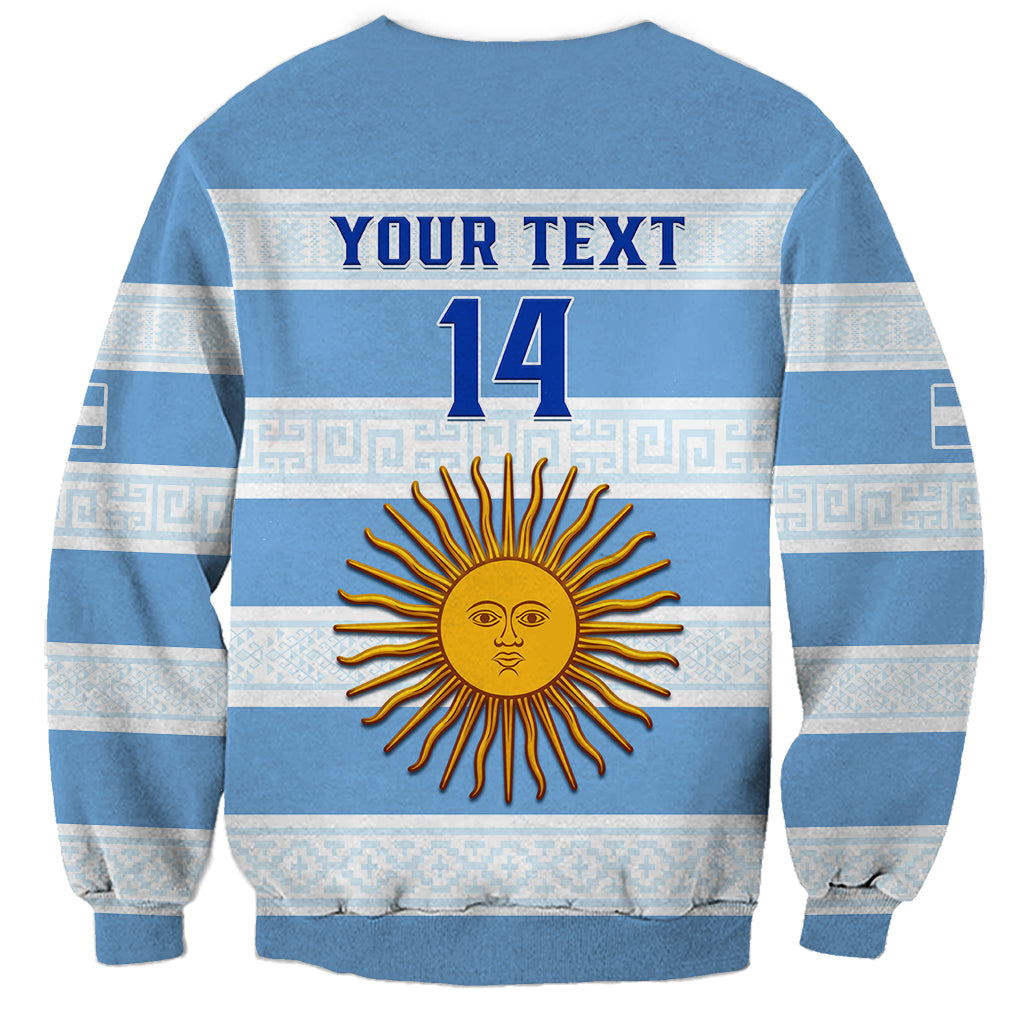 Personalised Argentina Rugby Sweatshirt Los Pumas 2023 Go Champions Unique Style - Wonder Print Shop