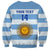 Personalised Argentina Rugby Sweatshirt Los Pumas 2023 Go Champions Unique Style - Wonder Print Shop