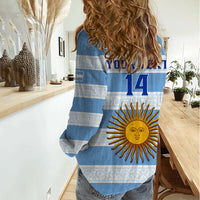 Personalised Argentina Rugby Women Casual Shirt Los Pumas 2023 Go Champions Unique Style - Wonder Print Shop