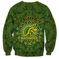 Australia Rugby Sweatshirt Wallabies 2023 Go Champions Indigenous Art - Wonder Print Shop