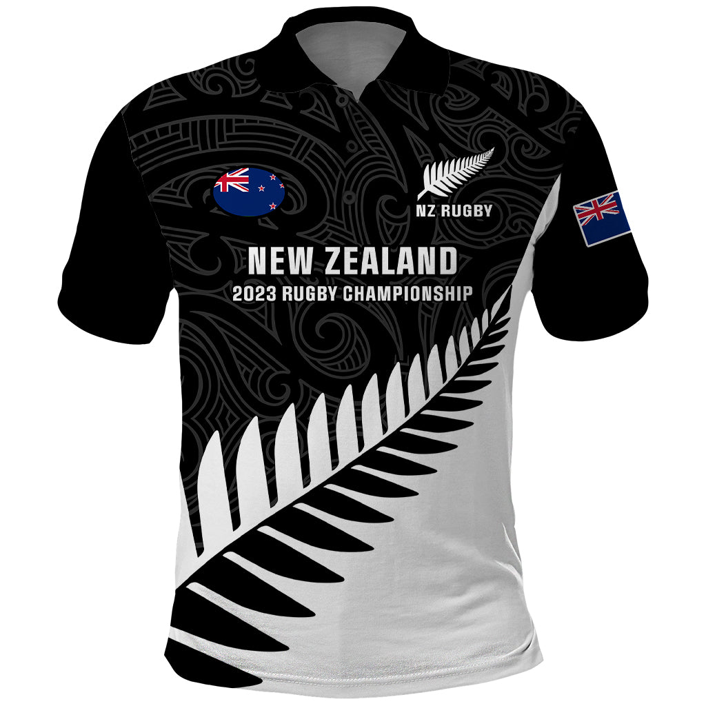 new-zealand-silver-fern-rugby-polo-shirt-all-black-2023-go-champions-maori-pattern
