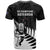 New Zealand Silver Fern Rugby T Shirt All Black Go Champions Maori Pattern LT14