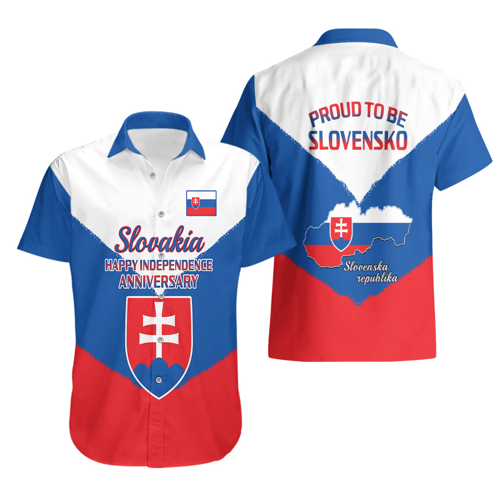 17 July Slovakia Independence Day Hawaiian Shirt Proud To Be Slovensko - Wonder Print Shop