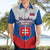 Personalised 17 July Slovakia Independence Day Hawaiian Shirt Proud To Be Slovensko - Wonder Print Shop