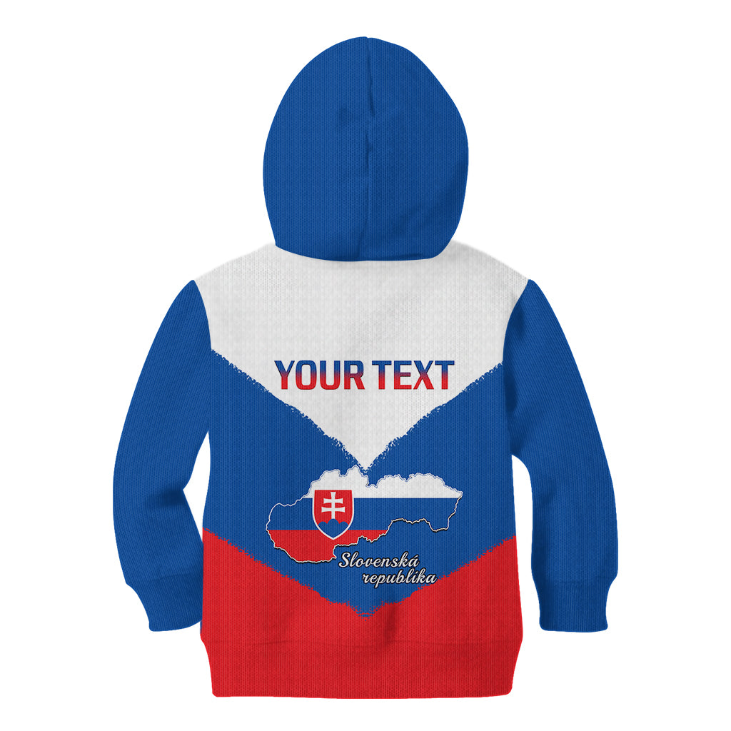 Personalised 17 July Slovakia Independence Day Kid Hoodie Proud To Be Slovensko - Wonder Print Shop