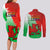 Pride Cymru Couples Matching Long Sleeve Bodycon Dress and Long Sleeve Button Shirts 2023 Wales LGBT With Welsh Red Dragon - Wonder Print Shop