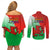 Pride Cymru Couples Matching Off Shoulder Short Dress and Long Sleeve Button Shirts 2023 Wales LGBT With Welsh Red Dragon - Wonder Print Shop