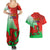 Pride Cymru Couples Matching Summer Maxi Dress and Hawaiian Shirt 2023 Wales LGBT With Welsh Red Dragon - Wonder Print Shop