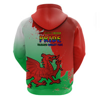 Pride Cymru Hoodie 2023 Wales LGBT With Welsh Red Dragon - Wonder Print Shop