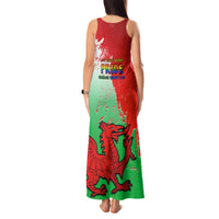 Pride Cymru Tank Maxi Dress 2023 Wales LGBT With Welsh Red Dragon - Wonder Print Shop