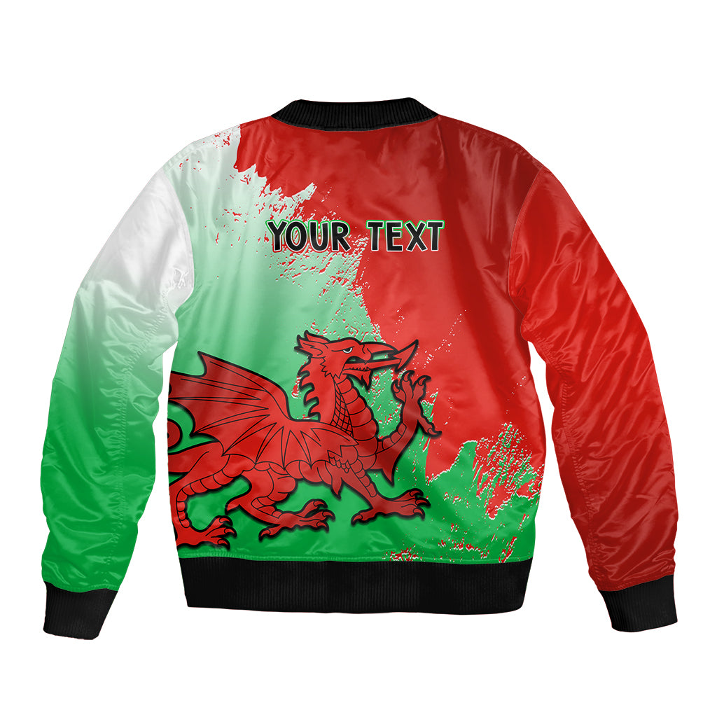 Custom Pride Cymru Bomber Jacket 2023 Wales LGBT With Welsh Red Dragon - Wonder Print Shop