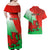 Custom Pride Cymru Couples Matching Off Shoulder Maxi Dress and Hawaiian Shirt 2023 Wales LGBT With Welsh Red Dragon - Wonder Print Shop