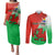 Custom Pride Cymru Couples Matching Puletasi Dress and Long Sleeve Button Shirts 2023 Wales LGBT With Welsh Red Dragon - Wonder Print Shop