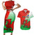 Custom Pride Cymru Couples Matching Short Sleeve Bodycon Dress and Hawaiian Shirt 2023 Wales LGBT With Welsh Red Dragon - Wonder Print Shop