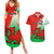Custom Pride Cymru Couples Matching Summer Maxi Dress and Hawaiian Shirt 2023 Wales LGBT With Welsh Red Dragon - Wonder Print Shop