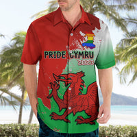 Custom Pride Cymru Hawaiian Shirt 2023 Wales LGBT With Welsh Red Dragon - Wonder Print Shop