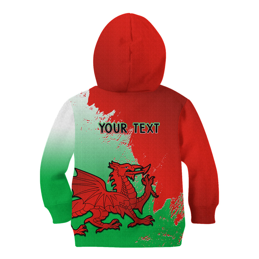 Custom Pride Cymru Kid Hoodie 2023 Wales LGBT With Welsh Red Dragon - Wonder Print Shop