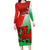 Custom Pride Cymru Long Sleeve Bodycon Dress 2023 Wales LGBT With Welsh Red Dragon - Wonder Print Shop
