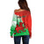 Custom Pride Cymru Off Shoulder Sweater 2023 Wales LGBT With Welsh Red Dragon - Wonder Print Shop
