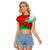 Custom Pride Cymru Raglan Cropped T Shirt 2023 Wales LGBT With Welsh Red Dragon - Wonder Print Shop