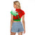 Custom Pride Cymru Raglan Cropped T Shirt 2023 Wales LGBT With Welsh Red Dragon - Wonder Print Shop