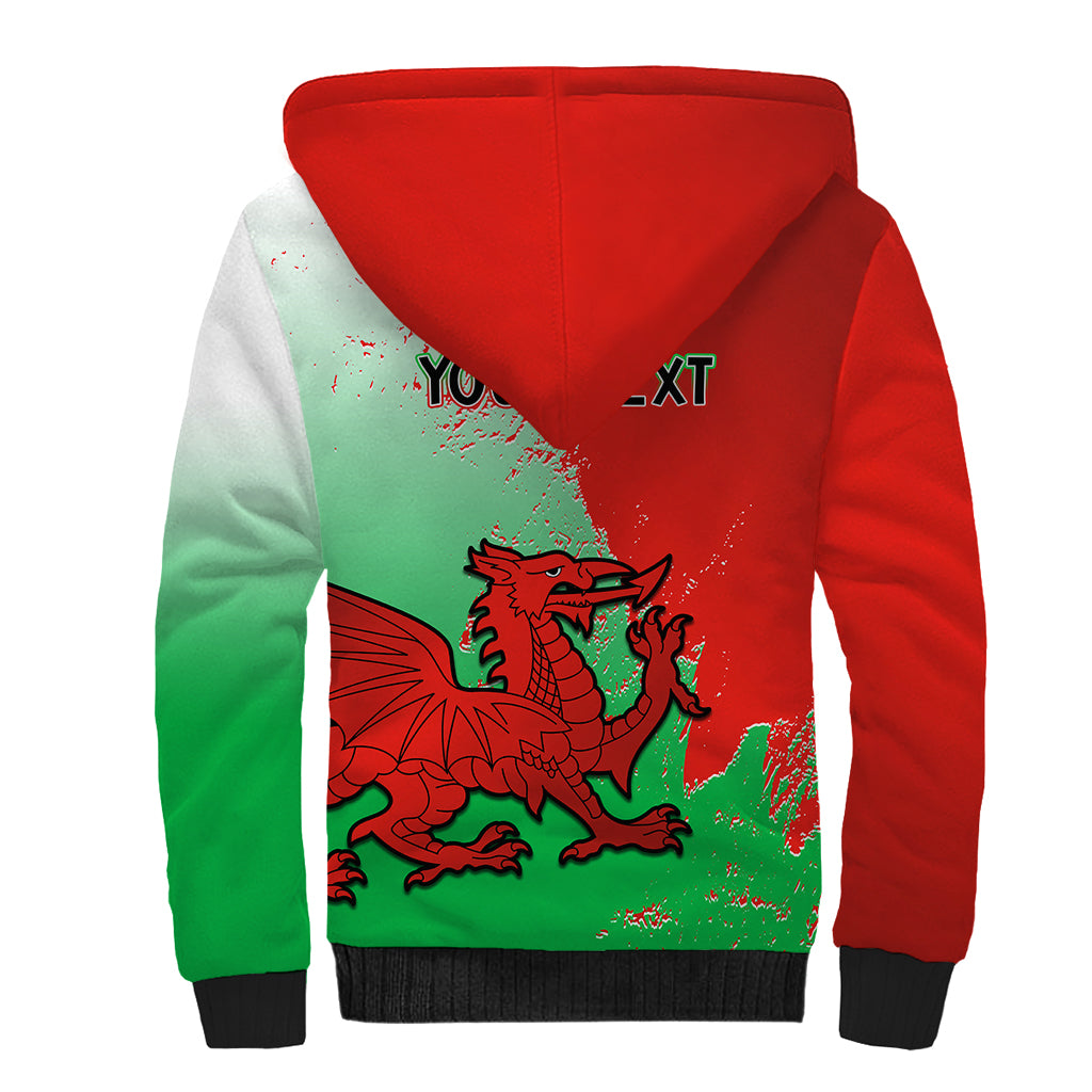 Custom Pride Cymru Sherpa Hoodie 2023 Wales LGBT With Welsh Red Dragon - Wonder Print Shop