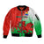 Custom Pride Cymru Sleeve Zip Bomber Jacket 2023 Wales LGBT With Welsh Red Dragon - Wonder Print Shop