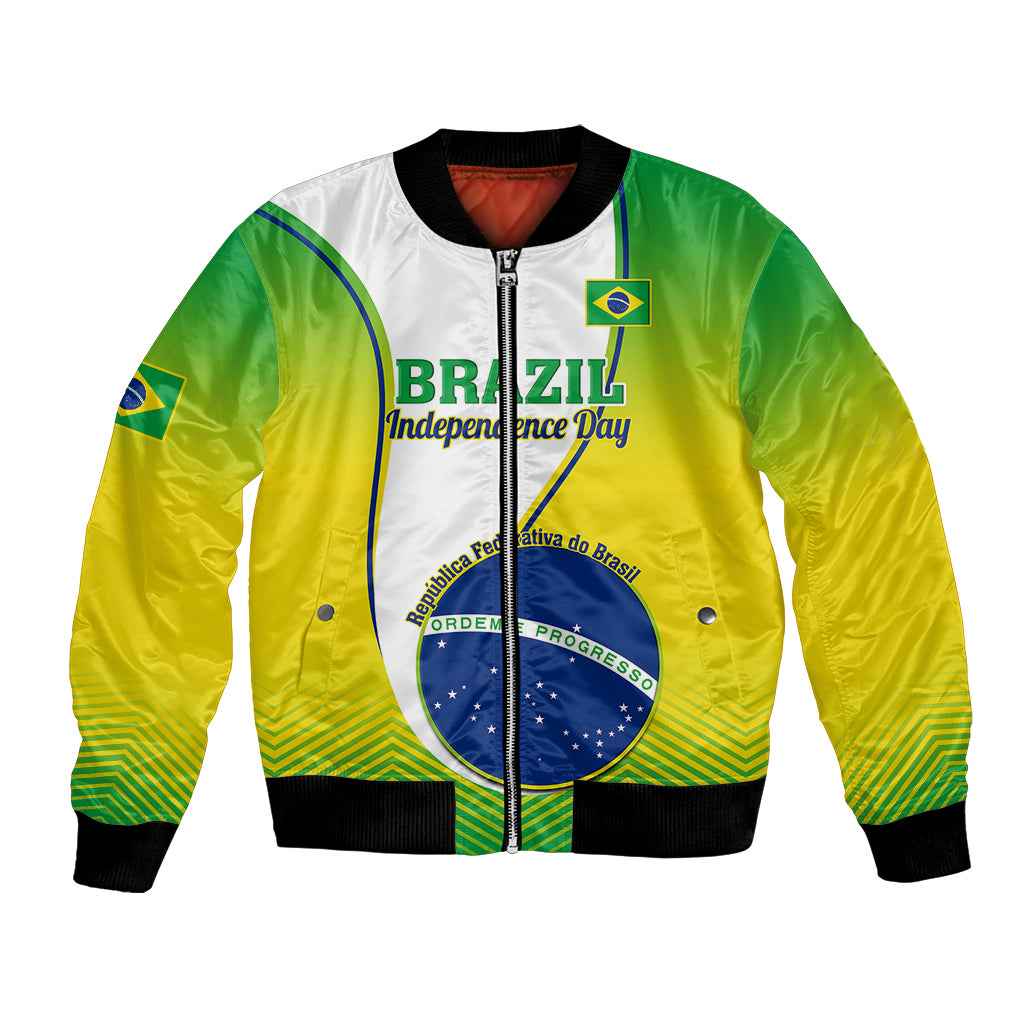 Brazil Bomber Jacket Sete de Setembro Happy Independence Day - Wonder Print Shop