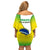 Brazil Off Shoulder Short Dress Sete de Setembro Happy Independence Day - Wonder Print Shop