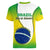 Brazil Women V Neck T Shirt Sete de Setembro Happy Independence Day - Wonder Print Shop