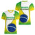 Brazil Women V Neck T Shirt Sete de Setembro Happy Independence Day - Wonder Print Shop