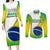 Custom Brazil Couples Matching Long Sleeve Bodycon Dress and Long Sleeve Button Shirts Sete de Setembro Happy Independence Day - Wonder Print Shop