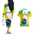 Custom Brazil Couples Matching Off The Shoulder Long Sleeve Dress and Hawaiian Shirt Sete de Setembro Happy Independence Day - Wonder Print Shop
