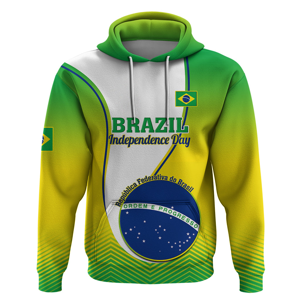 Custom Brazil Hoodie Sete de Setembro Happy Independence Day - Wonder Print Shop