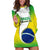 Custom Brazil Hoodie Dress Sete de Setembro Happy Independence Day - Wonder Print Shop