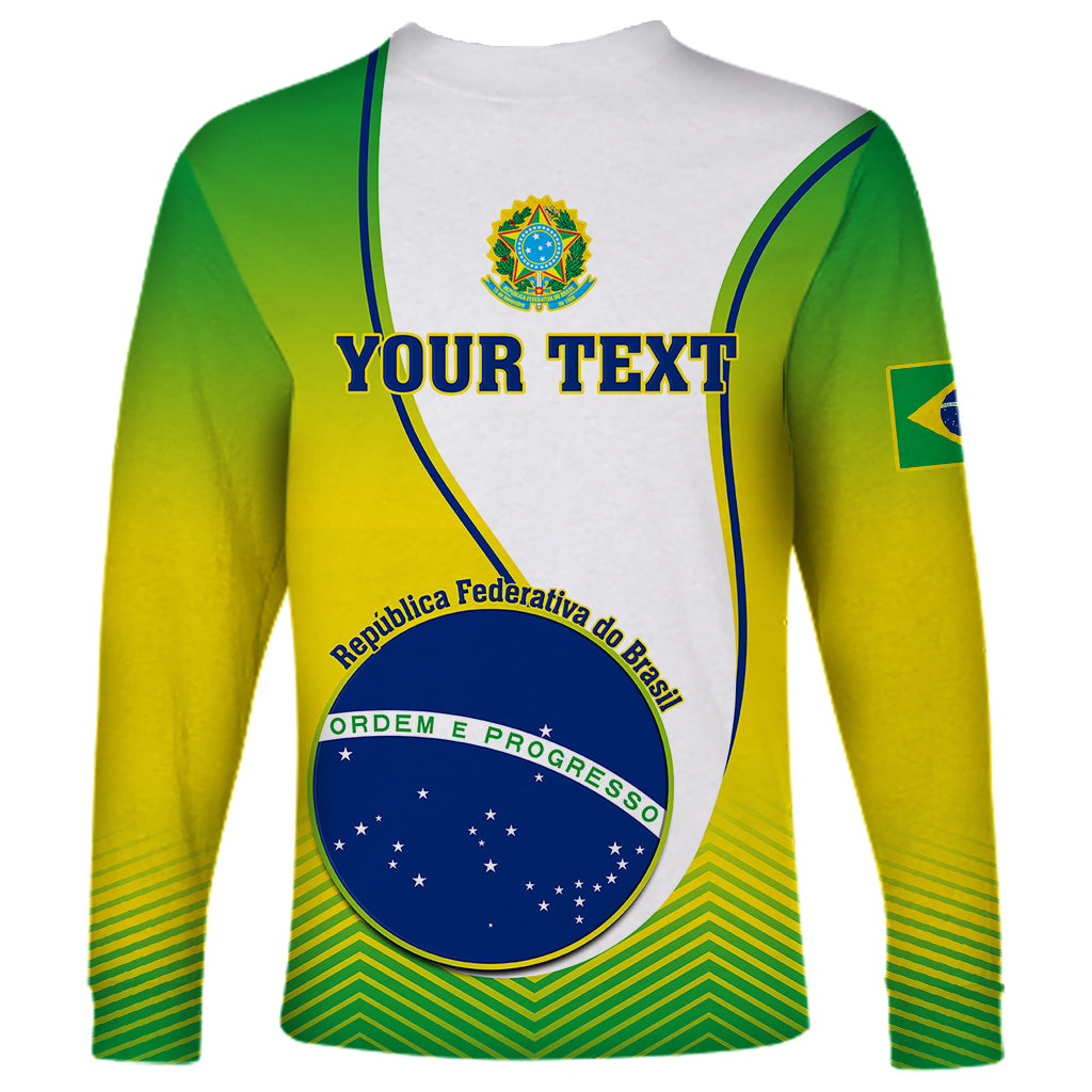 Custom Brazil Long Sleeve Shirt Sete de Setembro Happy Independence Day - Wonder Print Shop