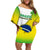 Custom Brazil Off Shoulder Short Dress Sete de Setembro Happy Independence Day - Wonder Print Shop
