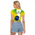 Custom Brazil Raglan Cropped T Shirt Sete de Setembro Happy Independence Day - Wonder Print Shop
