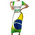 Custom Brazil Short Sleeve Bodycon Dress Sete de Setembro Happy Independence Day - Wonder Print Shop