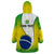 Custom Brazil Wearable Blanket Hoodie Sete de Setembro Happy Independence Day - Wonder Print Shop