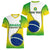 Custom Brazil Women V Neck T Shirt Sete de Setembro Happy Independence Day - Wonder Print Shop
